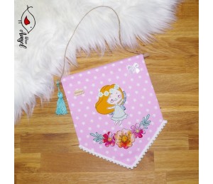 Stickdatei - fliegende Fee Fransenappli